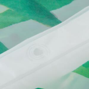 Sealskin Leaves sprchový záves 200x180 cm biela-zelená 800144