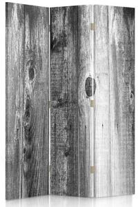 Ozdobný paraván Přírodní dřevo - 110x170 cm, trojdielny, klasický paraván