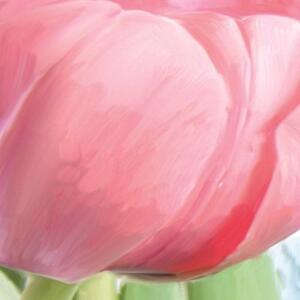 Ozdobný paraván Květiny Tulipány Příroda - 110x170 cm, trojdielny, klasický paraván