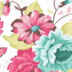 Ozdobný paraván Květiny Barva - 110x170 cm, trojdielny, klasický paraván
