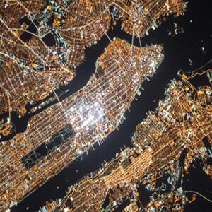 Ozdobný paraván CABINET mapa pohled na město - 180x170 cm, päťdielny, klasický paraván