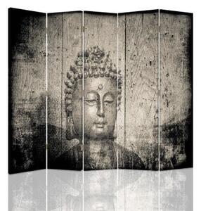 Ozdobný paraván Buddha Zen Spa - 180x170 cm, päťdielny, klasický paraván