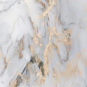 Ozdobný paraván Zlatý mramorový kámen - 180x170 cm, päťdielny, klasický paraván