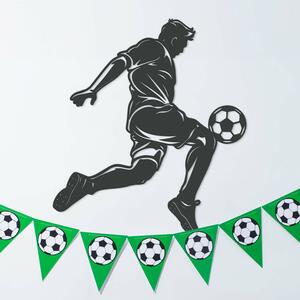 DUBLEZ | Drevený športový obraz na stenu - Futbalista