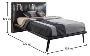 Cilek Študentská posteľ 120x200 cm Dark Metal