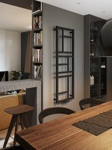 Instal Projekt Mondrian kúpeľňový radiátor dekoratívny 83.2x40 cm čierna MON-40/80D50C31