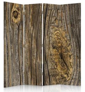 Ozdobný paraván, Uzlové desky - 145x170 cm, štvordielny, klasický paraván