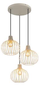 Závesné svietidlo 3x E27 piesková IP20 GLOBO lighting MATEO 33379319