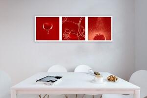 Obraz na plátně Červené rajče ve vodě - 90x30 cm
