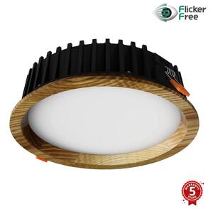 APLED - LED Podhľadové RONDO WOODLINE LED/12W/230V 3000K pr. 20 cm jaseň masív