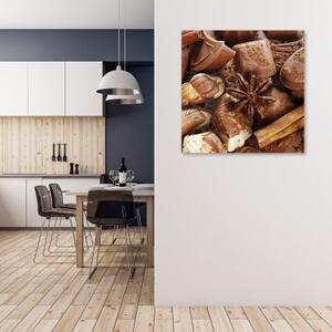 Obraz na plátně, Čokoláda s anýzem - 30x30 cm