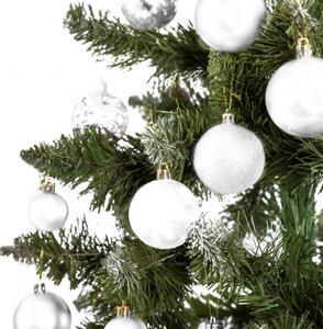 Vianočné guľky - biele 300895B (100ks)