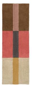Ručne tkaný vlnený behúň 80x230 cm Chroma Spiced Coral – Lorena Canals