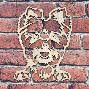 DUBLEZ | Drevený obraz psa na stenu - Yorkshire