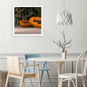 Obraz na plátně Ovocné listy papáji Příroda - 30x30 cm