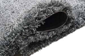 Hebký koberec sivej farby Sivá Šírka: 80 cm | Dĺžka: 150 cm