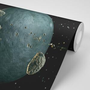 Samolepiaca tapeta meteority v okolí planéty