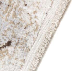 Krémový dizajnový vintage koberec s abstraktným vzorom krémová Šírka: 80 cm | Dĺžka: 150 cm