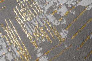 Moderný koberec sivej farby so zlatým motívom Sivá Šírka: 80 cm | Dĺžka: 150 cm