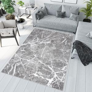 Štýlový interiérový koberec s mramorovým vzorom Sivá Šírka: 80 cm | Dĺžka: 150 cm