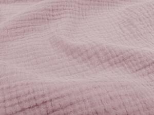 Biante Mušelínové posteľné obliečky Nature MSN-008 Pastelovo fialkové Jednolôžko 140x200 a 70x90 cm