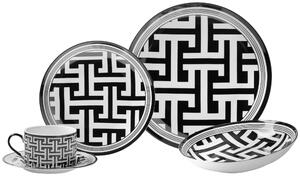 KOMBINOVANÝ SERVIS 20-dielne, nový kostný porcelán (new bone china) keramika Novel - Jedálenské sety