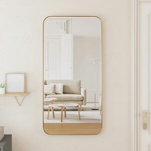 Nástenné zrkadlo zlaté 40x80 cm obdĺžnik