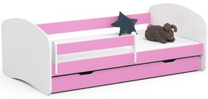 Detská posteľ Pranshi III (ružová) (s matracom). Vlastná spoľahlivá doprava až k Vám domov. 1070794
