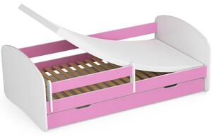 Detská posteľ Pranshi III (ružová) (s matracom). Vlastná spoľahlivá doprava až k Vám domov. 1070794