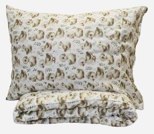 Mušelínové obliečky Kačičky TiaHome - Detský set 130x90cm + 65x45cm