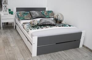 Maxi-Drew Manželská posteľ LEA SONOMA (sivá) - 200 x 90 cm + rošt