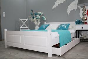 Maxi-Drew Manželská posteľ LENA (snehová) aj v rozmere 160x200 s roštom - 200 x 90 cm + rošt