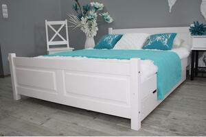 Maxi-Drew Manželská posteľ LENA (snehová) aj v rozmere 160x200 s roštom - 200 x 90 cm + rošt