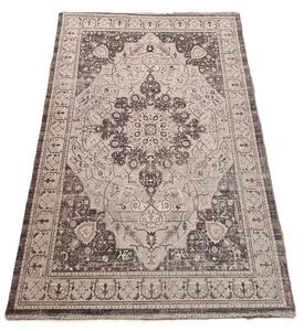 HU Antracitový orientálny obdĺžnikový koberec BANCO NEW P1806 ANTRASIT Rozmer: 60x110 cm