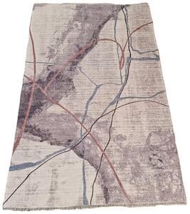 HU Krémový abstraktný obdĺžnikový koberec BANCO NEW P1826 Rozmer: 60x110 cm