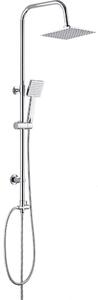 Deante Floks, sprchový stĺp s 1-funkčnou ručnou a dažďovou hlavicou, chrómová, NAC_01FK