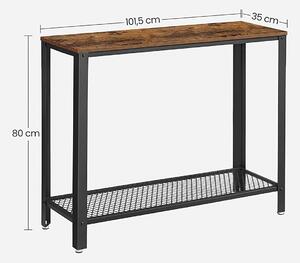 Odkladací stôl 80 × 101,5 × 35 cm VASAGLE