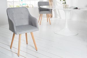 Štruktúra lakťovej opierky stoličky Scandinavia svetlo šedá