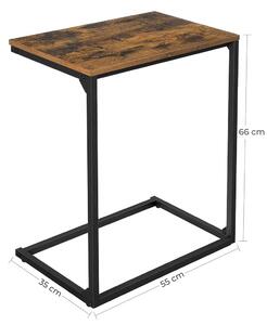 Odkladací stolík 55 × 35 × 66 cm VASAGLE