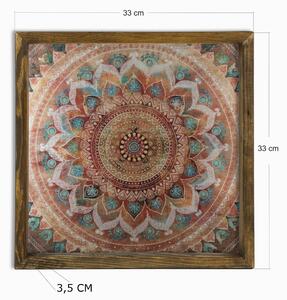 Wallity Nástenný obraz Mandala 33x33 cm viacfarebný