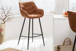 Barová stolička Holandská komfortná starožitná hnedá