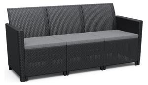 Claire 3 Seaters sofa, grafit KETER 252980