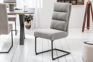 Stolička konzolová Comfort štruktúrovaný materiál svetlošedá