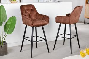 Barová stolička Milano brown velvet
