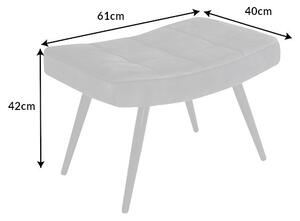 Dizajnová taburetka Scandinavia 40cm krémová