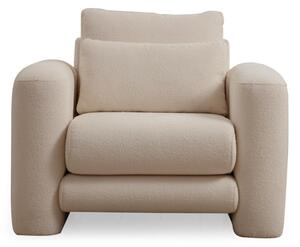 Hanah Home Dizajnové kreslo Lily krémové