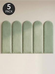 Sinsay - Čalúnené nástenné panely 5 pack - bledozelená