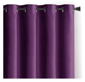 Fialový zamatový dimout záves 140x270 cm Eyelets – Restilo