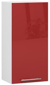 Horná kuchynská skrinka Ozara W40 H720 (biela + červený lesk). Vlastná spoľahlivá doprava až k Vám domov. 1071187