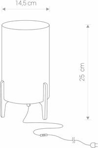 Nowodvorski Lighting Rocket stolová lampa 1x40 W sivá 8448
